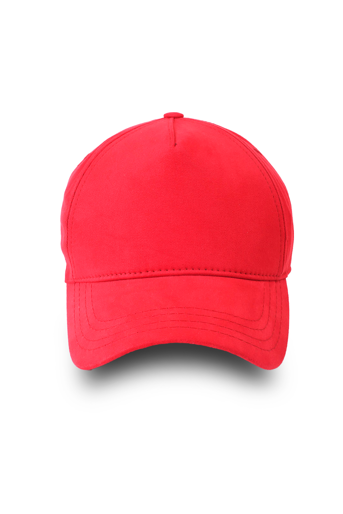 Gabardin Pamuk 5 Panel Şapka Kırmızı