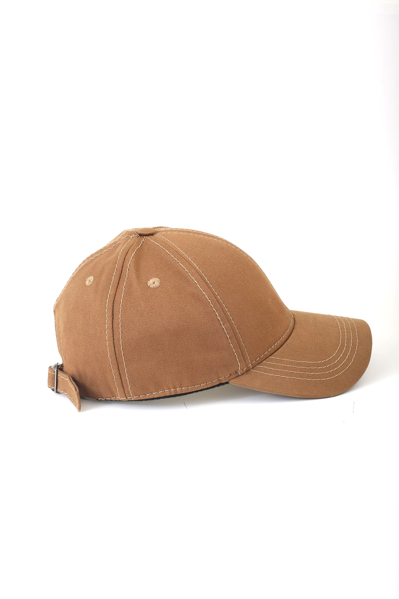 Gabardin Basic 6 Panel Pamuk Şapka Açık Kahverengi