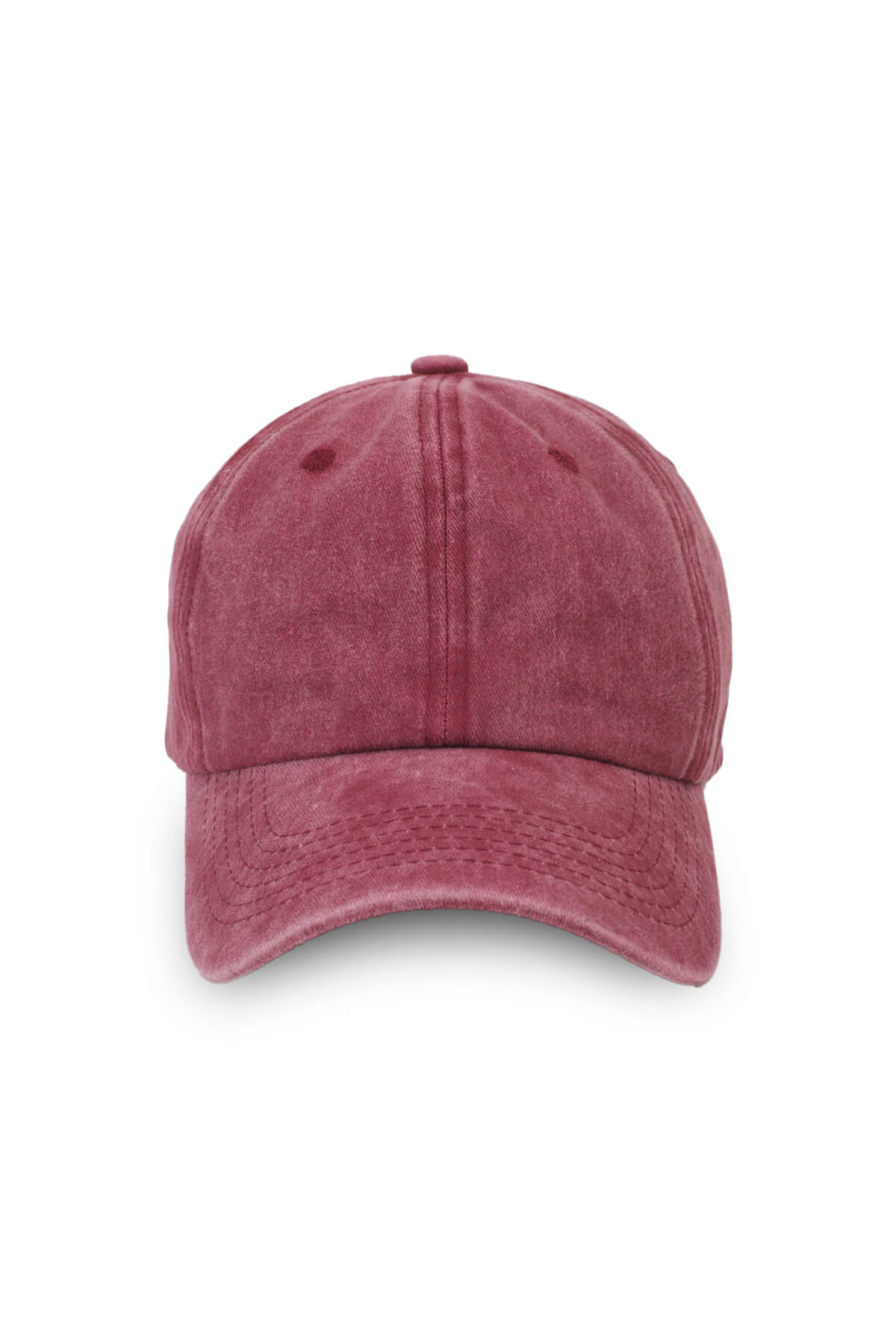 Vintage Yıkamalı Şapka Bordo
