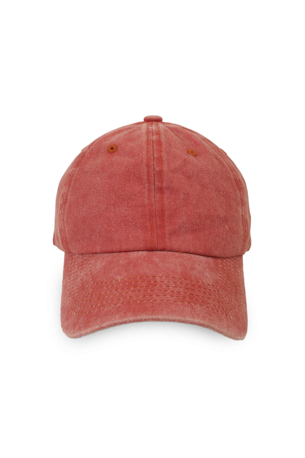 Vintage Yıkmalı Şapka Turuncu