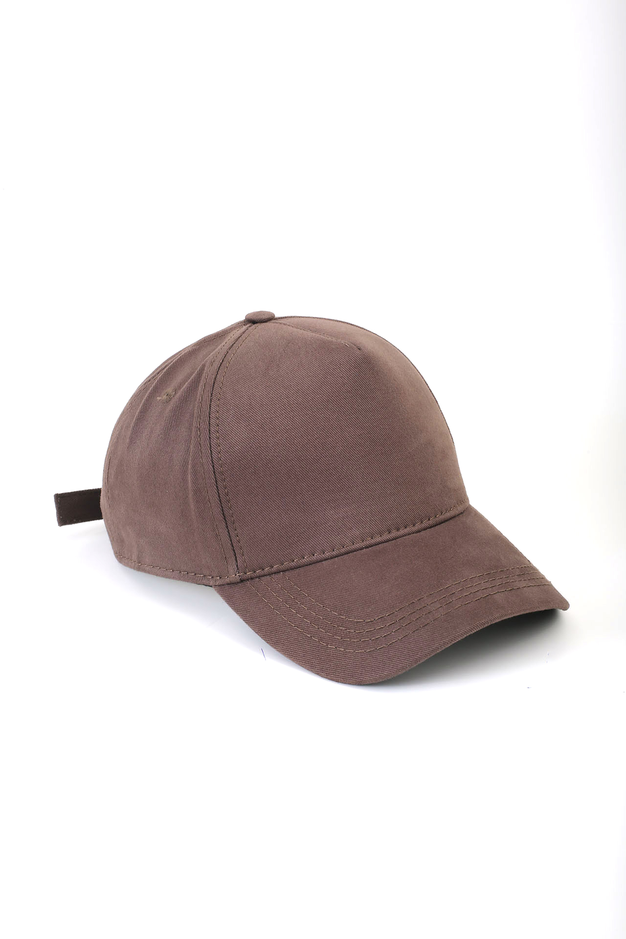 Gabardin Pamuk 5 Panel Şapka Kahve