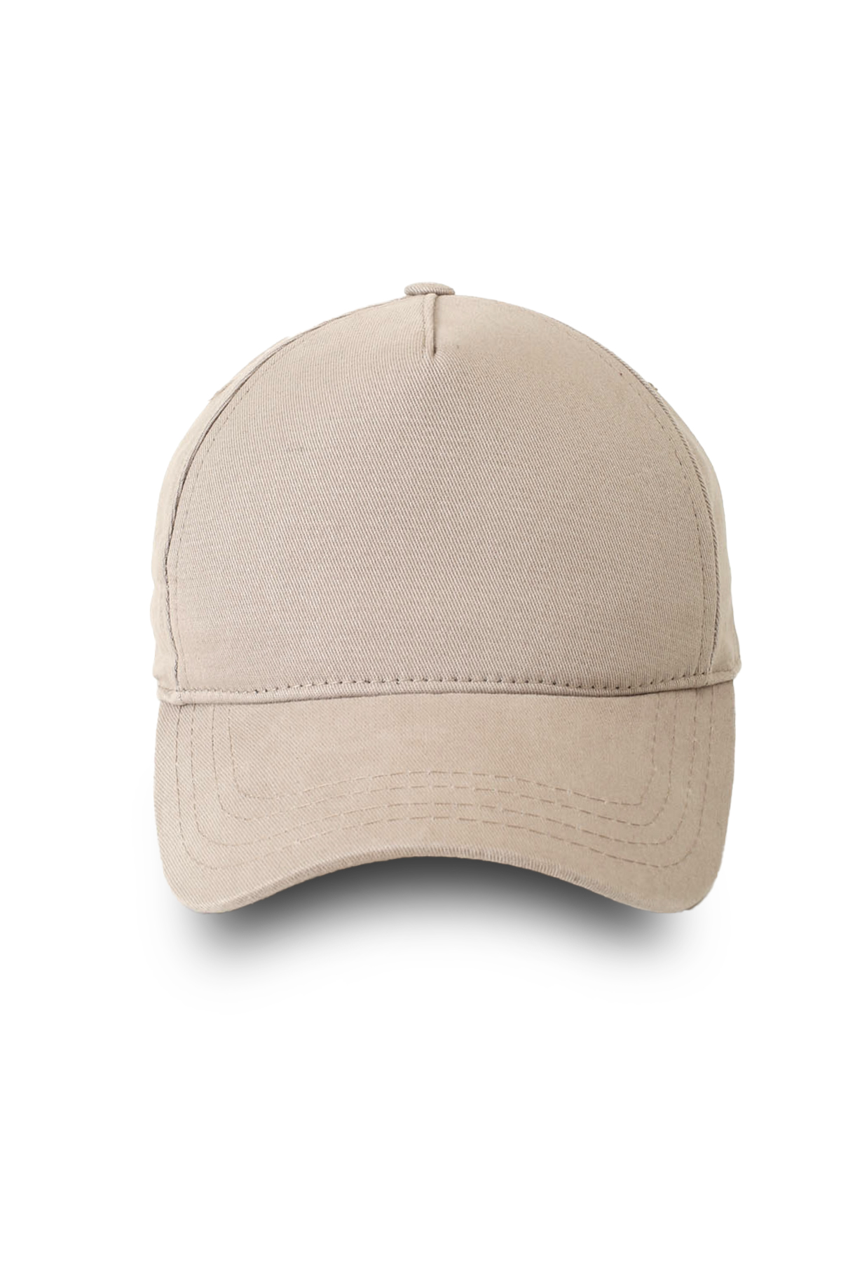 Gabardin Pamuk 5 Panel Şapka Açık Kahve