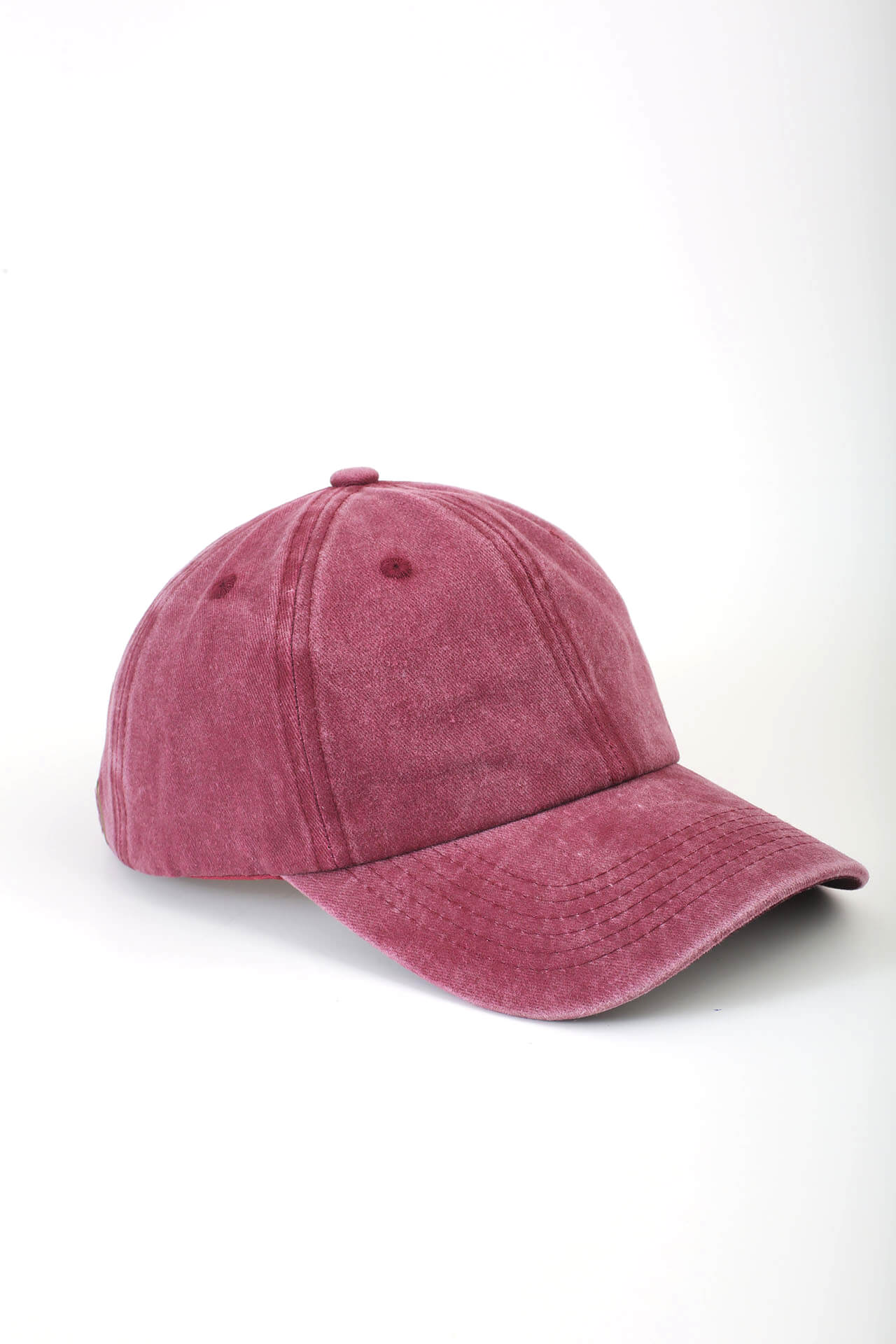 Vintage Yıkamalı Şapka Bordo