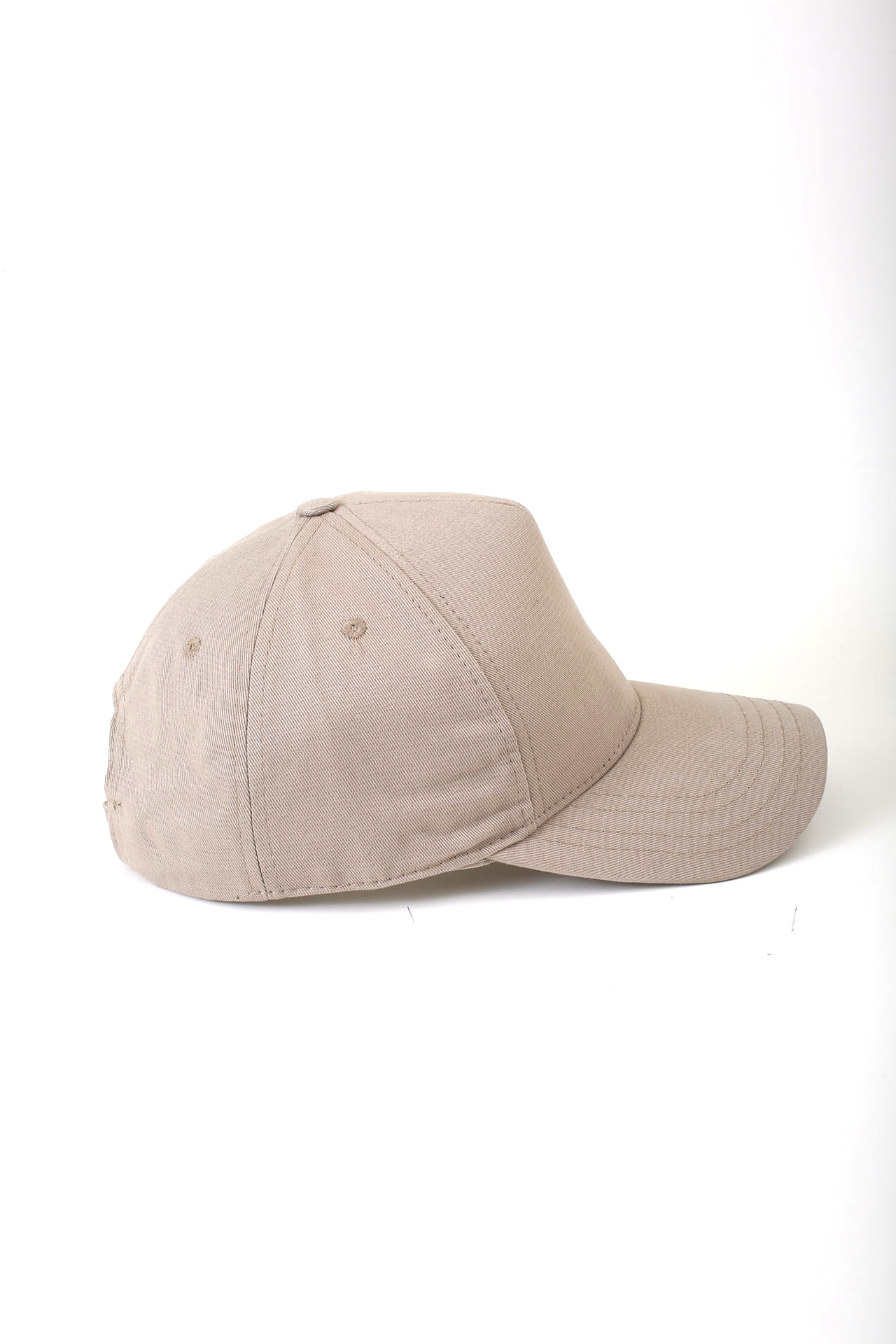 Gabardin Pamuk 5 Panel Şapka Açık Kahve