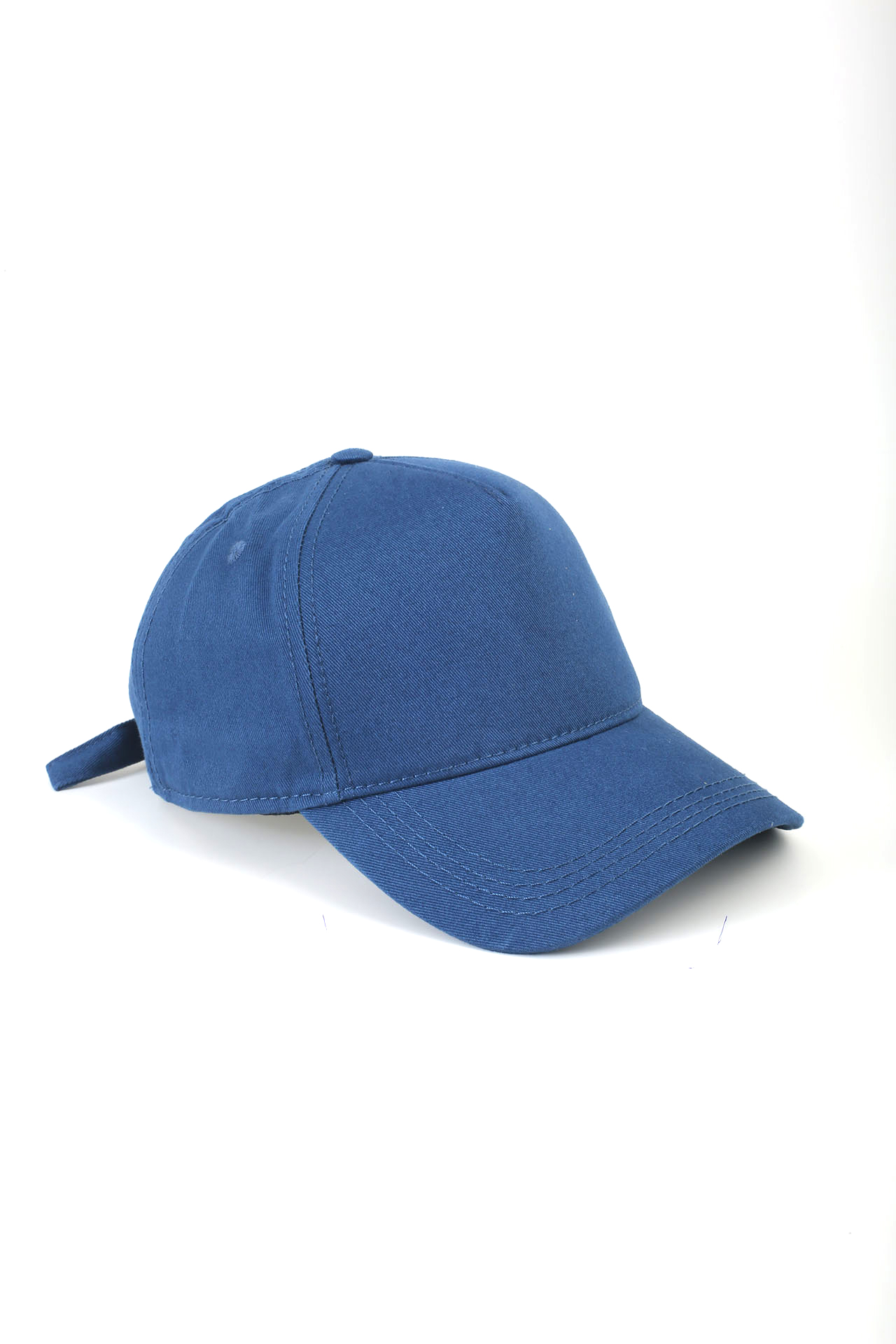 Gabardin Pamuk 5 Panel Şapka Mavi