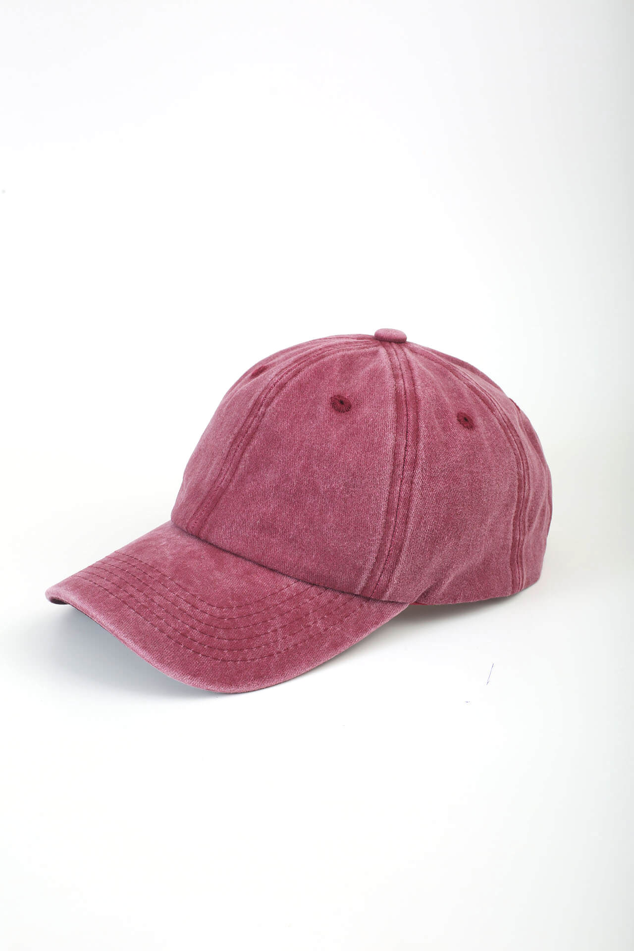 Vintage Yıkamalı Şapka Bordo