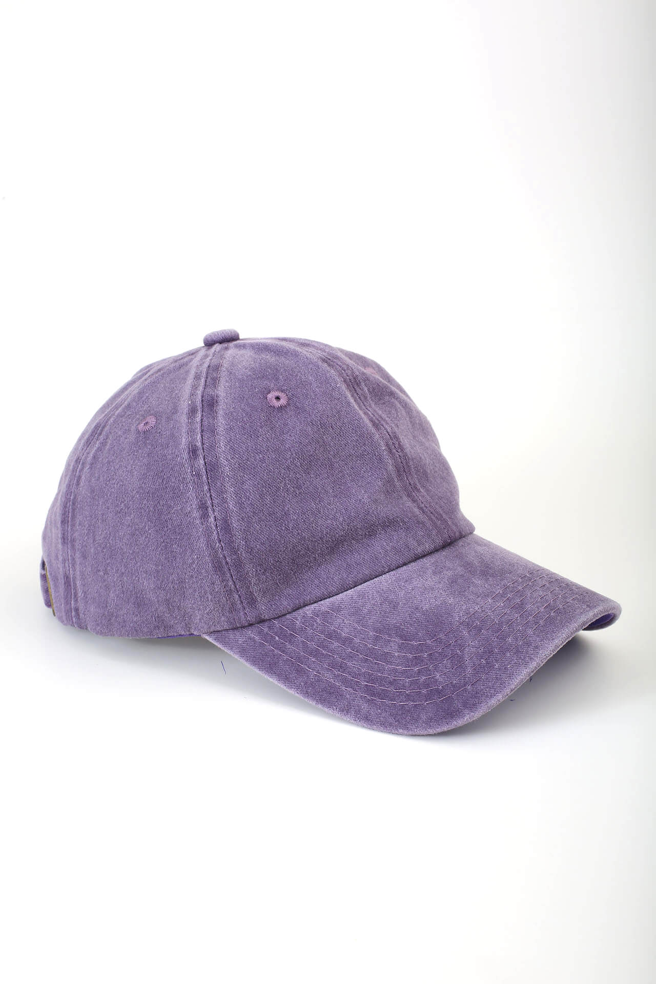 Vintage Yıkamalı Şapka Mor