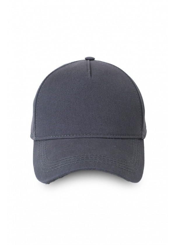 Gabardin Pamuk 5 Panel Şapka Gri