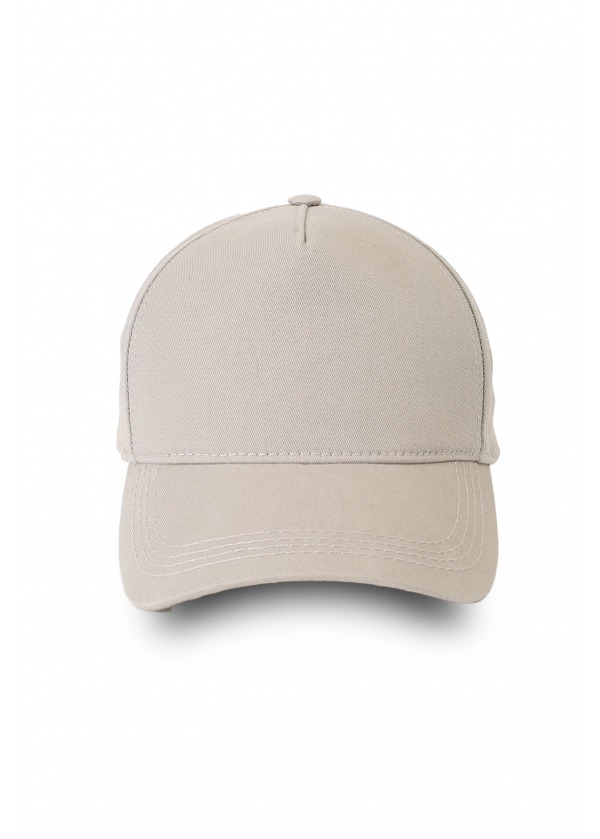 Gabardin Pamuk 5 Panel Şapka Krem