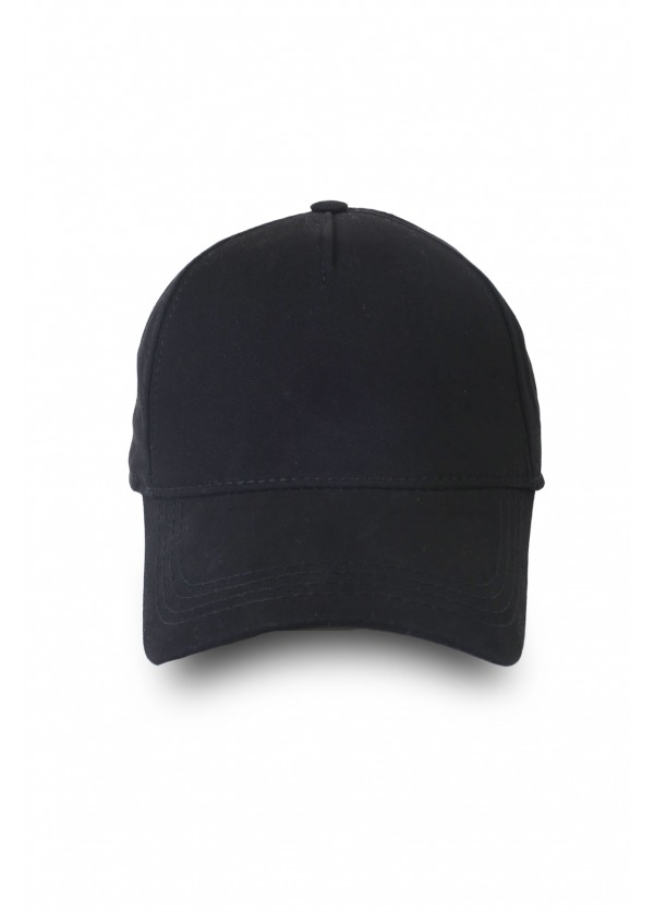 Gabardin Pamuk 5 Panel Şapka Siyah