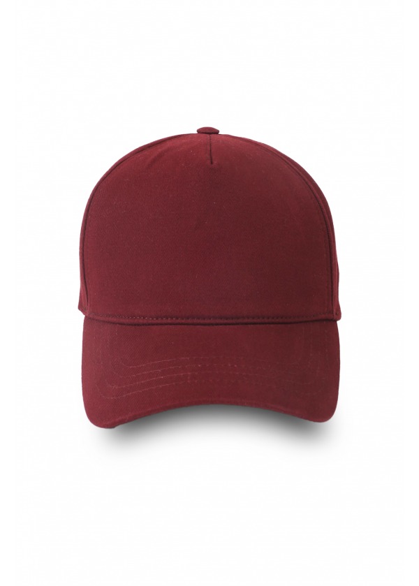 Gabardin Pamuk 5 Panel Şapka Bordo