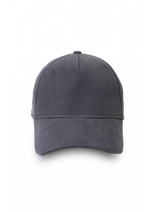 Gabardin Pamuk 5 Panel Şapka Antrasit 