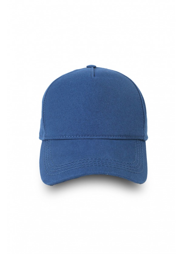 Gabardin Pamuk 5 Panel Şapka Mavi